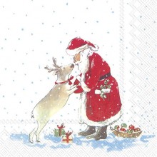Салфетки 20бр Santas Best Friend